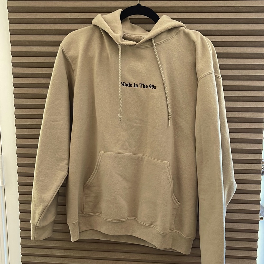 Men’s medium Hoodie with “made in the 90’s” stitched logo.